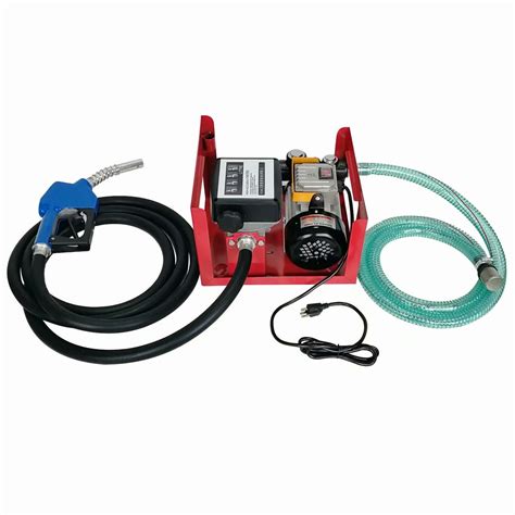 110v Dc 550w Electric Fuel Transfer Pump With Hose Nozzle And