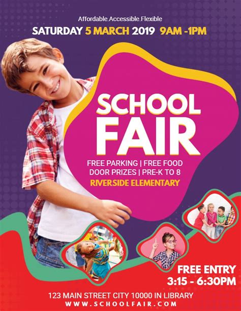 School Fair Flyer School Fair Fair Invitation Social Media Branding