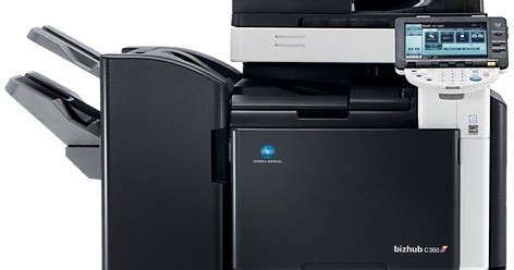 Konica minolta bizhub c360 is a color laser copy machines that have the ability to a maximum of 100,000 pages per month, in color or b & w documents at speeds up to 36 ppm. Konica Minolta Bizhub C360 Driver Printer Download - Printers Driver