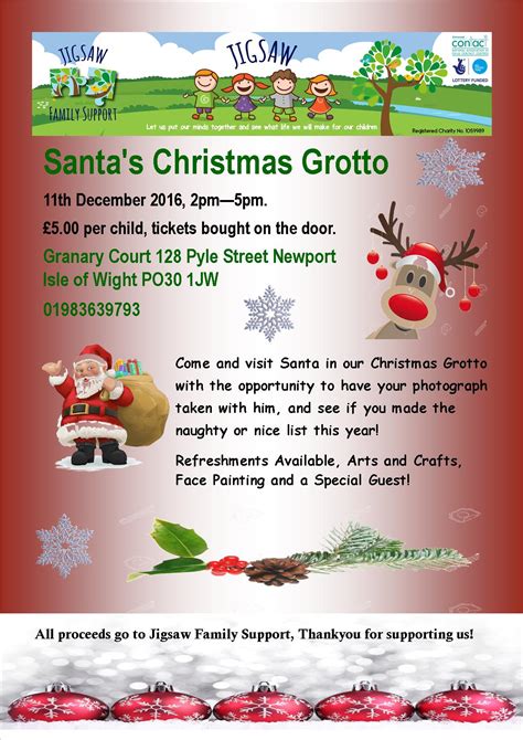 Santas Grotto Poster Brighstone Ce Primary School