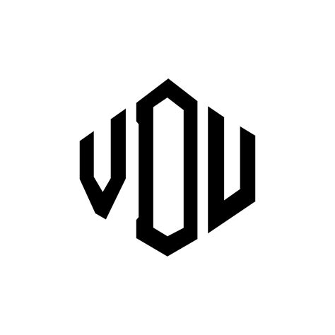 Création De Logo De Lettre Vdu Avec Forme De Polygone Création De Logo