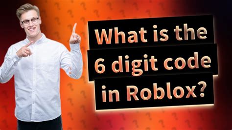 What Is The Digit Code In Roblox YouTube