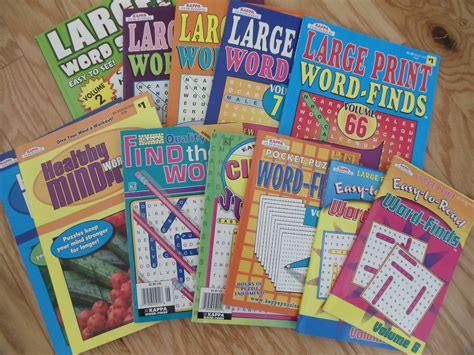 Sudoku, logic puzzles, word games & more! Wholesale Lot of word find puzzle books new large print ...