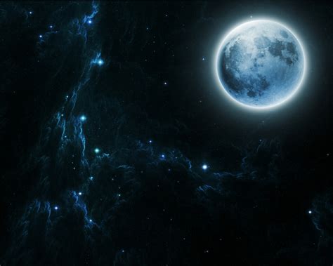 Clouds Stars Moon 1280x1024 Wallpaper Space Moons Hd