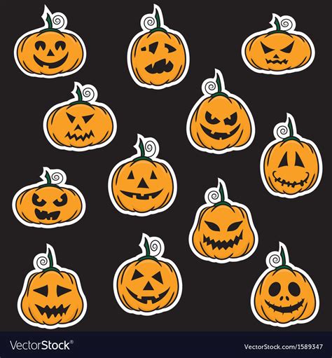 Stickers Labels And Tags Smoking Pumpkin Sticker Cute Halloween Sticker
