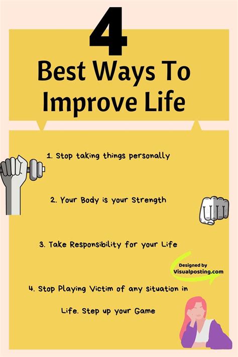 4 Best Ways To Improve Life Self Care Life Improvement How To