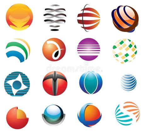 Various Round Logos Stock Images Image 33763124