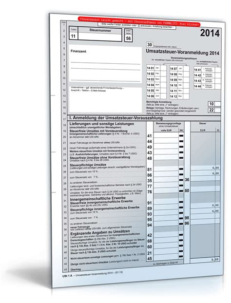 Sehr geehrte frau kaiserauer, anbei übersende ich ihnen mein führungszeugnis vom _. Umsatzsteuervoranmeldung 2014 | Formular zum Download