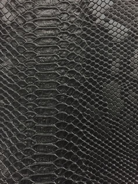 Black Faux Viper Sopythana Snake Skin Vinyl Fabric Sold By Etsy