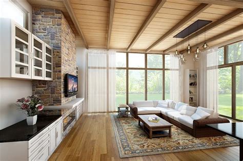 Large pendant lighting makes a room stylish. Contemporary,Modern,Small House Plans House Plans - Home ...