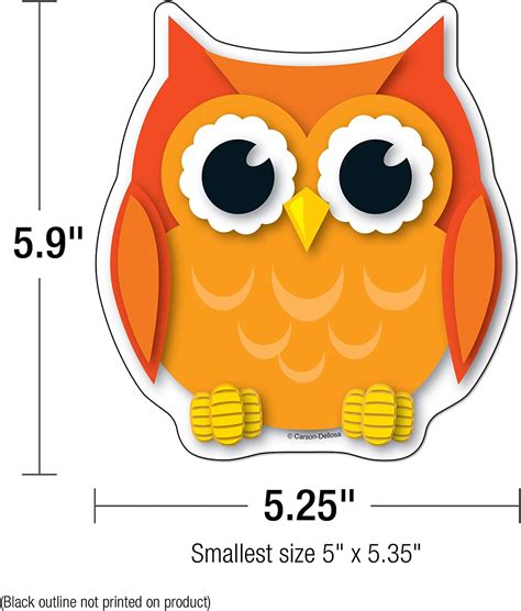 Carson Dellosa Colorful 36 Piece Owls Bulletin Board Cutouts Bright