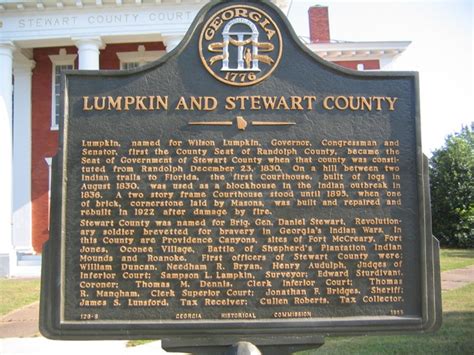 Lumpkin Ga Lumpkin And Stewart County Historic Marker Photo Picture