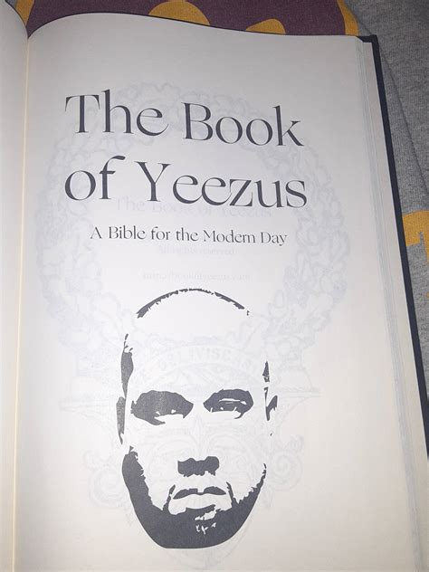 Kanye West Book Of Yeezus Grailed