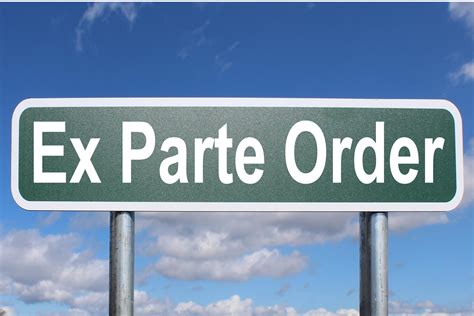 Ex Parte Order Free Of Charge Creative Commons Highway Sign Image