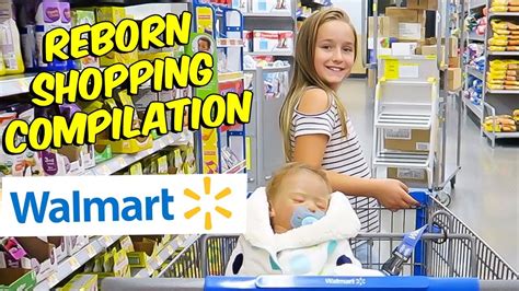 Shopping With Reborn Baby Doll At Walmart Haul Compilation Youtube