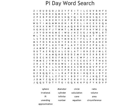 The rules are a little different from standard sudoku, in part because the blocks ar… Pi Day Word Search - WordMint