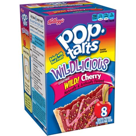 Kellogg S Pop Tarts Wildlicious Frosted Wild Cherry Toaster Pastries 8 Ct