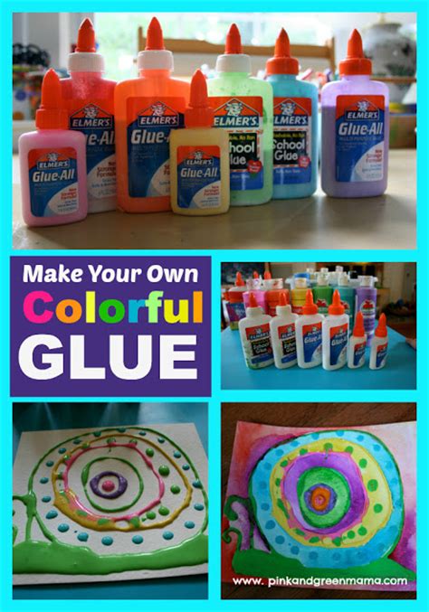 Pink And Green Mama Favorite Elmers Glue Projects Kid Friendly Art And Craft Projects Tips