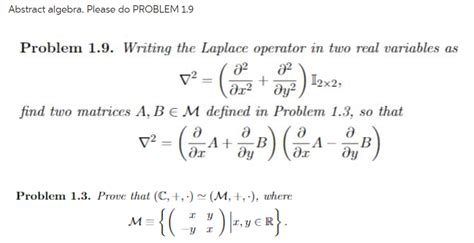 Solved abstract algebra. please do problem 1.9 problem 1.9.