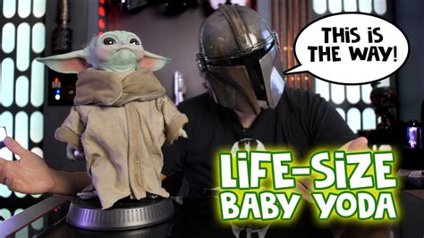 Life Size Baby Yoda Unboxing By Sideshow The Child The Mandalorian