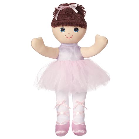 20 Inch Ballerina Rag Doll Soft Huggable Plush Perfect For Cuddling