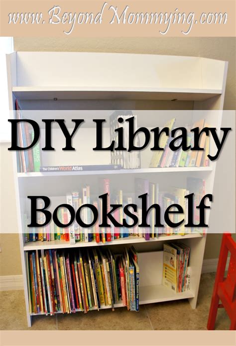 Another really charming piece is this library cart featured on plasteranddisaster. DIY Library Bookshelf - Beyond Mommying
