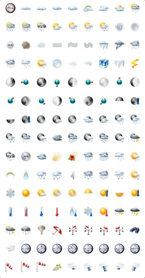 Most of the moto g notification icons are straightforward for experienced android users. 14 Individual Weather Icons Images - Rain Symbol Weather ...