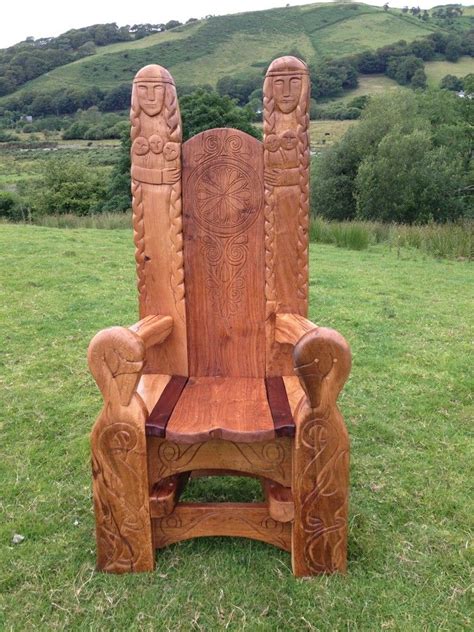 Note finish and measurements may vary, assembly required. oak-wedding-thrones | Chair, Vikings, Reclaimed wood furniture