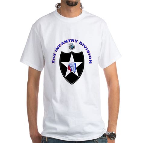 Cafepress Cafepress Us Army 2nd Infantry Division White T Shirt