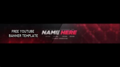 Youtube Banner Photoshop Template Inspirational Free Youtube Banner