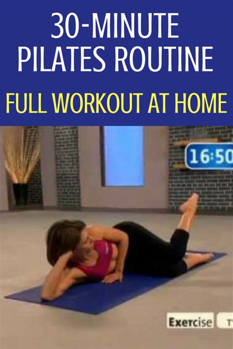 30 Minute Pilates Exercises Full Workout At Home How To Get Fit