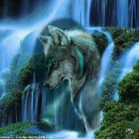 Earth Spirit Wolf Painting Abstract Wolf Wolf Spirit Animal