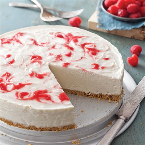 Cheesecake tarts with graham cracker crust, no bake mini cheesecake tarts, mini vanilla wafer cheesecakes, mini cherry cheesecake tarts, how to make mini cheesecakes with graham cracker crusts. No-Bake Raspberry Swirl Cheesecake - Paula Deen Magazine