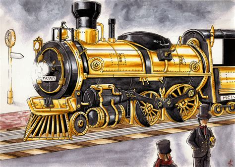 Steampunk Train By Arrarra On Deviantart