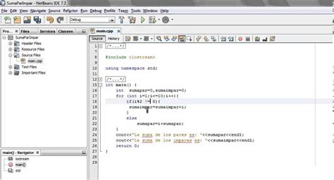 C++ Sumar pares e impares - YouTube