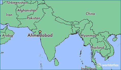 Where Is Ahmedabad India Ahmedabad Gujarat Map
