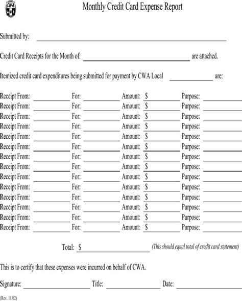 Check spelling or type a new query. Download Credit Card Expense Report Template for Free - FormTemplate