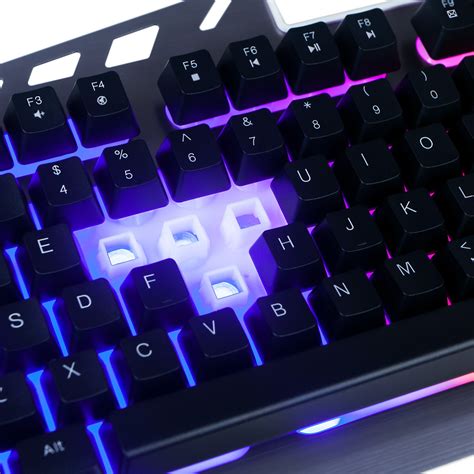Flagpower Backlit Led Wired Gaming Keyboard Mechanical Feeling
