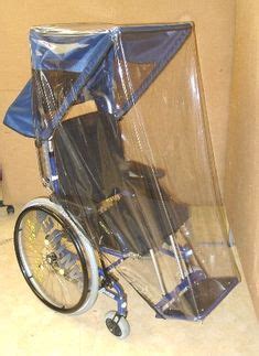 The max protection model has plastic drapes that cover your sides from canopy top to seat bottom. Wheelchair Rain Hood Small | Wheelchair accessories, Vinyl ...