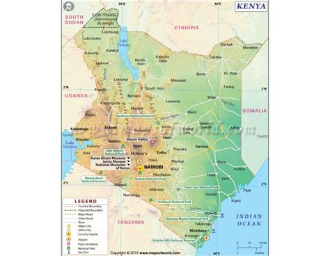 √ Amboseli National Park Kenya Map