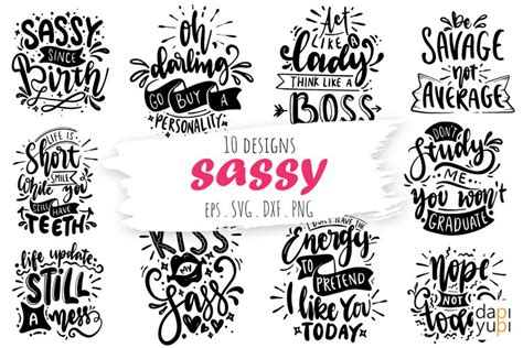 Sassy Lettering Quotes Bundle