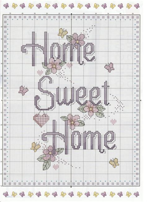 Check spelling or type a new query. natty's cross stitch corner: Home Sweet Home Sign