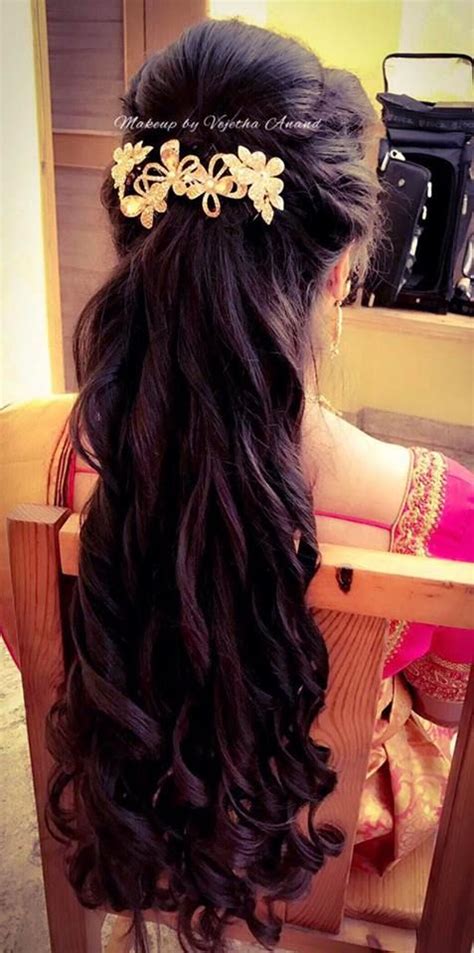 Look charming parties and formal events with loose curls hair and style. Best 783 Indian bridal hairstyles images on Pinterest ...