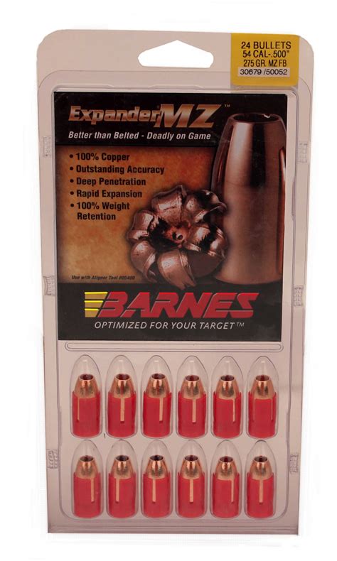 Barnes Expander Mz Bullets 54 Caliber Grain Expander Muzzleloader Per