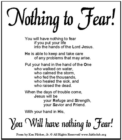 Have No Fear About Anythingstop Living In Fears