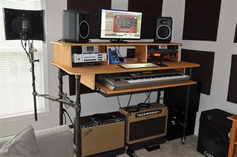 Rolling Recording Desk with Microphone Stand [Desk Week]