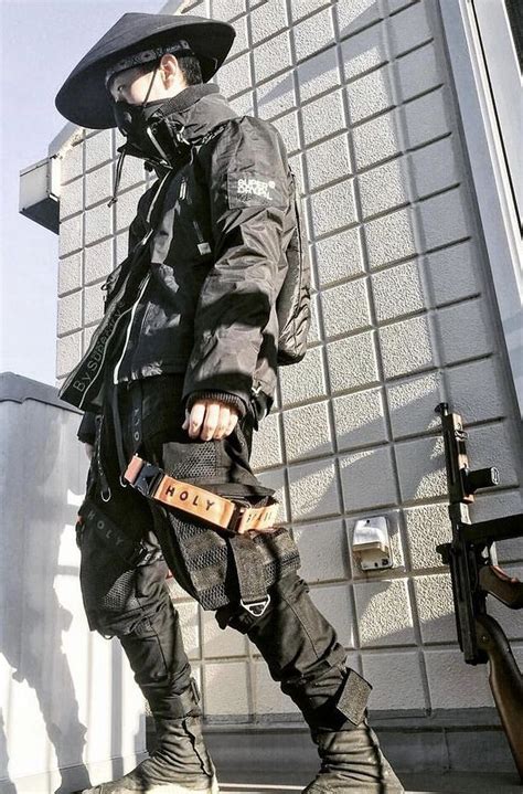 Black Tactical Pants Urban Ninja Techwear Cyberpunk Clothes