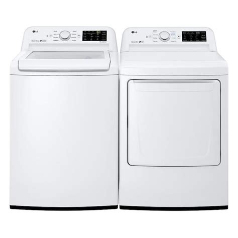 Shop Lg High Efficiency Top Load Washer And Gas Dryer Set At