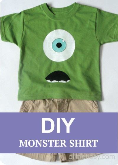 When i to print it i just chose a large number on the zoom in option on the print page. Mike Wazowski Shirt - A Little Tipsy | Monster shirts, Diy monsters, Halloween costumes for kids