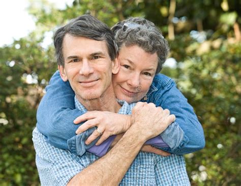 affectionate mature couple stock image image of couple 4338855